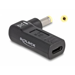 Adaptor de alimentare laptop USB type C la HP 4.8 x 1.7 mm M-T 18.5V/3A, Delock 60006