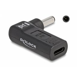 Adaptor de alimentare laptop USB type C la Dell 4.5 x 3.0 mm M-T 19.5V/3A, Delock 60007