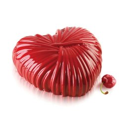 Forma Silicon Tort Inima 3D Lovely 18.2 x 17.3 x H 6.8 cm + decupator