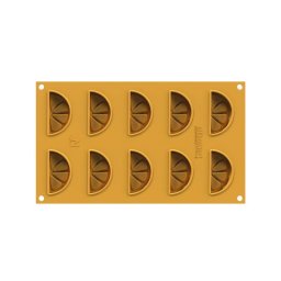 Forma Silicon Silikomart NaturaE Lamaie 6.5 x 3.5 x H 1.4 cm, 14 ml, 10 cavitati
