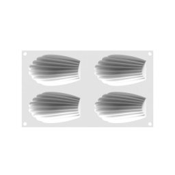 Forma Silicon Madeleine XL 11.7 x 7 x H 2.2 cm, 4 cavitati, 95 ml