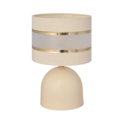 Lampă de masă HELEN 1xE27/15W/230V crem/aurie