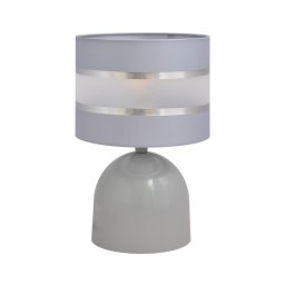 Lampă de masă HELEN 1xE27/15W/230V gri/argintie