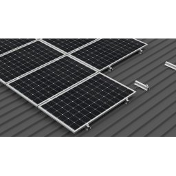 Sistem de prindere cu minirail 9 (1x9) panouri în tabla trapezoidala, Orizontal/Vertical