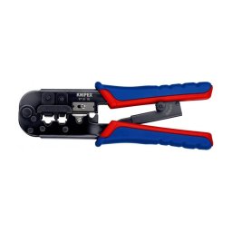 Cleste sertizare KNIPEX pentru mufe retea RJ11, RJ12 si RJ45, cablare structurata si telecomunicatii, 190 mm, fabricat in Germania 97 51 10