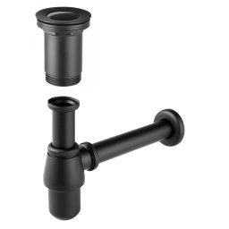 Sifon din alama Ø32 si Ventil de scurgere negru D.1 1/4”