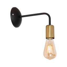 Lampă de perete BRENDA 1xE27/60W/230V neagră/aurie