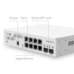 Switch MikroTik CSS610-8G-2S+IN, Gigabit, 8 Porturi