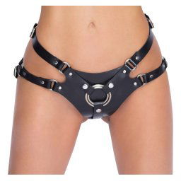 Zado Leather Strap-on 2001012 Black XXL
