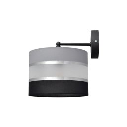 Lampă de perete HELEN 1xE27/15W/230V neagră/gri/argintie
