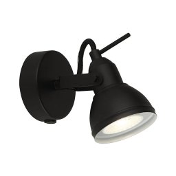 Spot de perete FOCUS 1xGU10/50W/230V negru Searchlight 1541BK