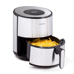 Klarstein Crisp-Pro, 4,3 litri, friteuză cu aer cald, oțel inoxidabil (FRY4-CrispPro4,3L)