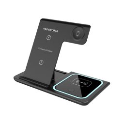 Încărcător fără fir 3 în 1 pentru iPhone negru PATONA