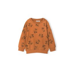 NAME IT Hanorac pentru copii Nmmvifelix Ls Loose Sweat Unb L 13205061 16-1348 TCX Tomato Cream