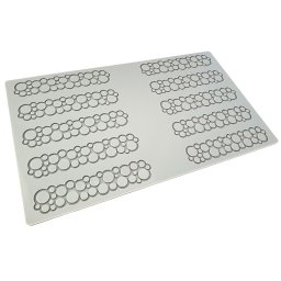 Forma Silicon PavoDecor Cercuri, 10 cavitati 12 x 2.5 x H 0.2 cm, 2.2 ml