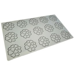 Forma Silicon PavoDecor Inima Forma Rotunda, 15 cavitati O 5 x H 0.2 cm, 1.6 ml
