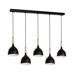Lustră pe cablu NOAK WOOD 5xE27/60W/230V