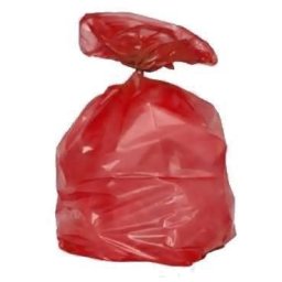 Saci menajeri, 120 l, grosime 40 mic, 250 buc, rosu