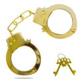 ToyJoy Metal Handcuffs Gold
