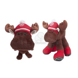 Jucărie de Crăciun pentru câini Flamingo Attikus Moose - elan 1 buc.