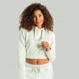 STRIX Hanorac pentru femei Essential Cropped Hoodie Moon Grey XS
