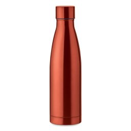 Bidon sport pentru apa, cu perete dublu, 21MAR1835, 500 ml, Ø 7x25.5 cm, Everestus, Otel, Portocaliu