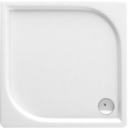 Cubic cadita slim acril finisaj alb 90x90 cm