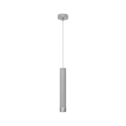 Lustră LED pe cablu TUBA 1xGU10/4,8W/230V gri/crom mat