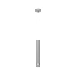 Lustră LED pe cablu TUBA 1xGU10/4,8W/230V gri/crom lucios