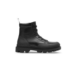 LES DEUX Booties Les Deux Tanner Mid-Top Leather Sneaker LDM820022 100100 black