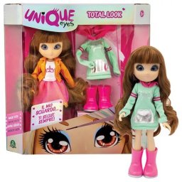 Unique Eyes: Păpușă cu ochi magici cu două seturi de îmbrăcăminte - Sophie
