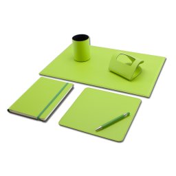 Set pentru birou din piele regenerata Base 5 piese