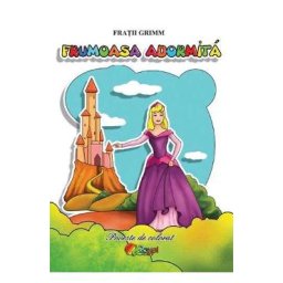 Frumoasa adormita. Poveste de colorat - Fratii Grimm
