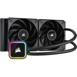 Corsair iCUE H115i RGB ELITE 280mm, CPU cooler (black)