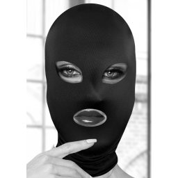 Ouch! Subversion Mask With Open Mouth and Eye Black