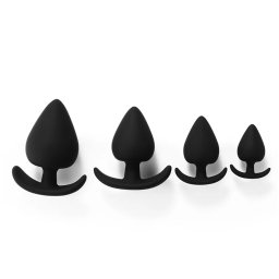 Kiotos Silicone Anchor Anal Plug Set Black