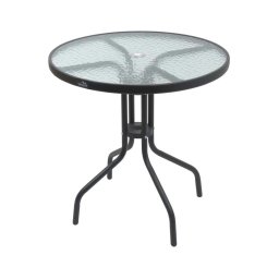 Masă de grădină d. 70 cm neagră
