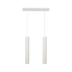 LED Lustră pe cablu TUBA 2xGU10/4,8W/230V albă