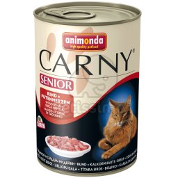 Animonda Cat Carny Senior, vită și inimă de curcan 6 x 400 g (83727)