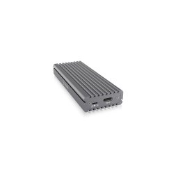 IcyBox External enclosure for M.2 NVMe SSD, USB 3.1 Type-C, Grey