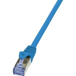 Patch Cablu Cat.6A 10G S/FTP PIMF PrimeLine 0,50m albastru