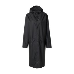 RAINS Palton de primăvară-toamnă negru