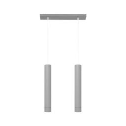 Lustră LED pe cablu TUBA 2xGU10/4,8W/230V gri
