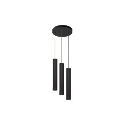 Lustră LED pe cablu TUBA 3xGU10/4,8W/230V neagră