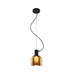 Lustră pe cablu FIRE 1xE27/9W/230V maro/neagră Klausen 111050