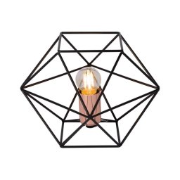 Lampă de masă OCTAGON 1xE27/40W/230V neagră Lucide 80502/01/29