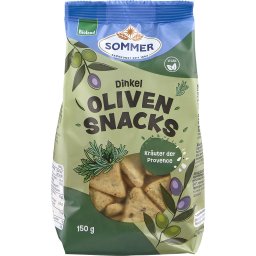 Snack vegan din spelta cu masline si ierburi de provence bio 150g