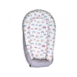 Baby Nest din Bumbac, model curcubeu