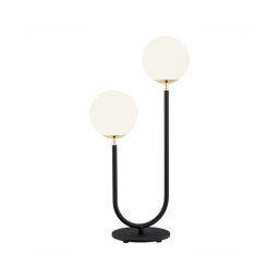 Lampă de masă FERRONE 2xE14/7W/230V neagră/albă/aurie Argon 7072