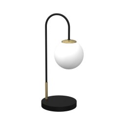 Lampă de masă CAMBRIDGE 1xE14/60W/230V neagră/alamă